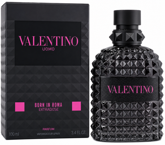 VALENTINO UOMO BORN IN ROMA EXTRADOSE PARFUM SPRAY FOR MEN 3.4 Oz / 100 ml NEW!