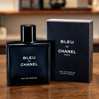 CHANEL Bleu de CHANEL Eau de Parfum for Men, 3.4 fl oz (100mL), Spray