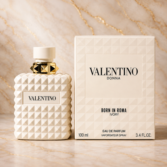 VALENTINO DONNA BORN IN ROMA IVORY EAU DE PARFUM SPRAY 3.4 Oz / 100 ml NEW