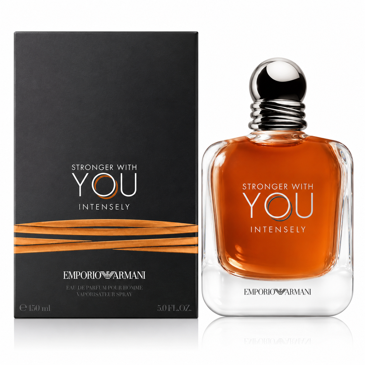 Emporio Armani Stronger With You Intensely 5.0 oz. EDP Spray for Men. Sealed Box